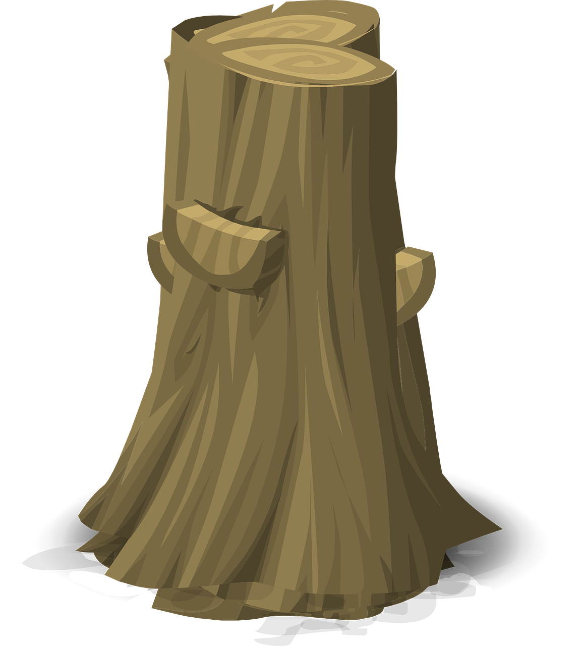 stump, tree, log